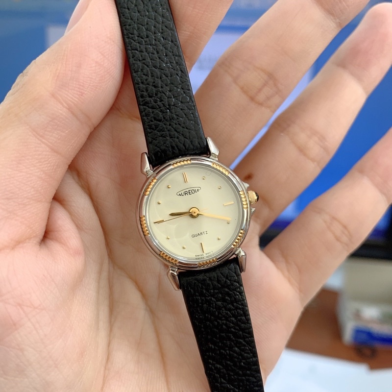 Đồng hồ si nữ hiệu Aureole, máy Thuỵ Sỹ, khoá rin, độ mới cao