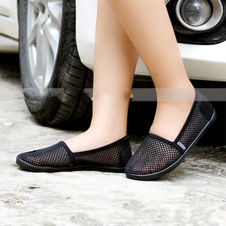 Giày lưới nữ Anh Khoa D115 sợi dệt siêu thoáng khí chống hôi chân đế đúc liền khối siêu bền - giày hè - giày đi biển