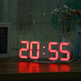 Đồng hồ led 3D để bàn, treo tường ( Có báo thức, Nhiệt độ, Ngày tháng )