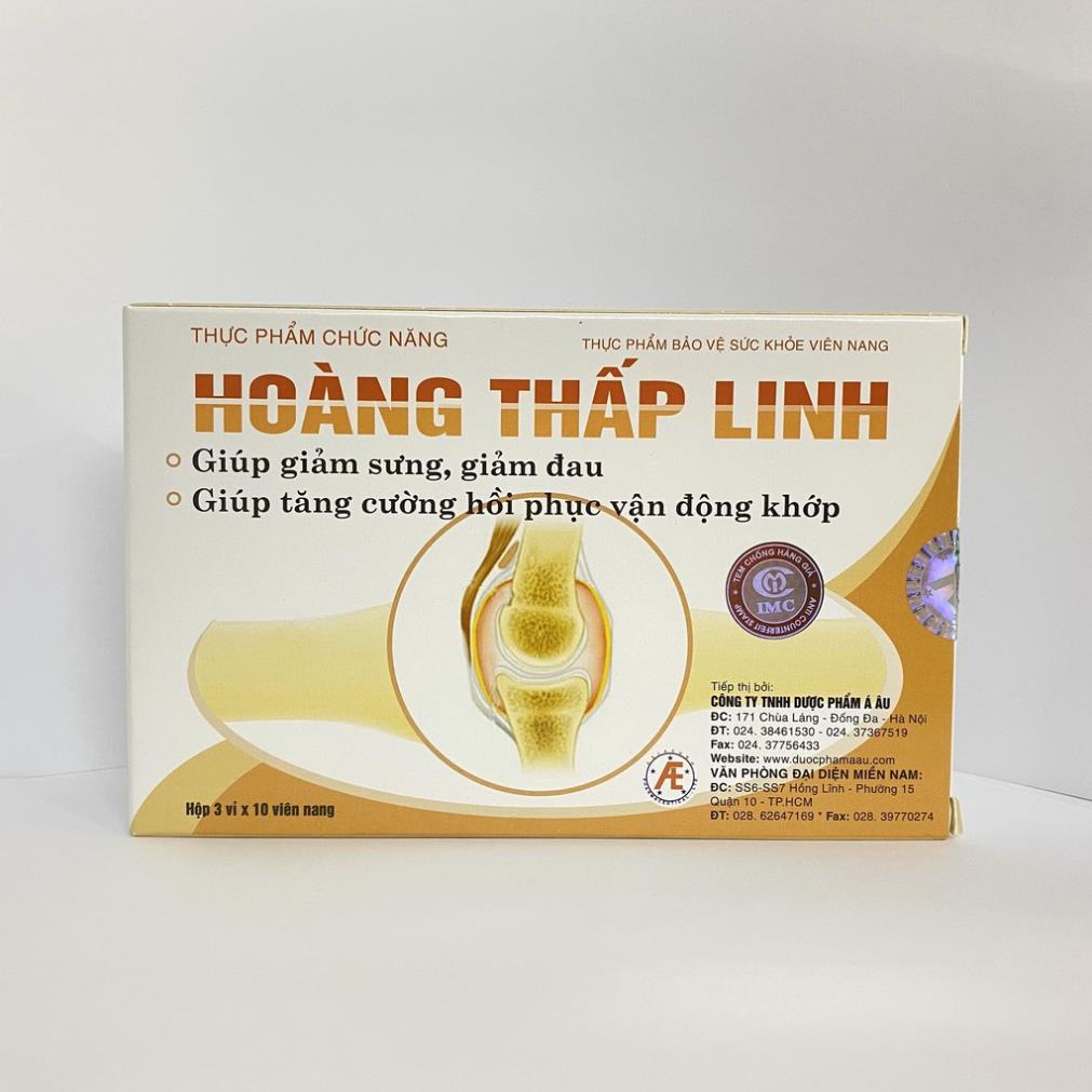 Hoàng Thấp Linh - Hỗ trợ điều trị viêm khớp, viêm đa khớp (Hộp 30 viên)