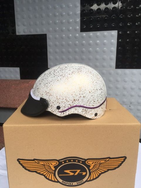 Nón bảo hiểm Napoli cao cấp  giả đá