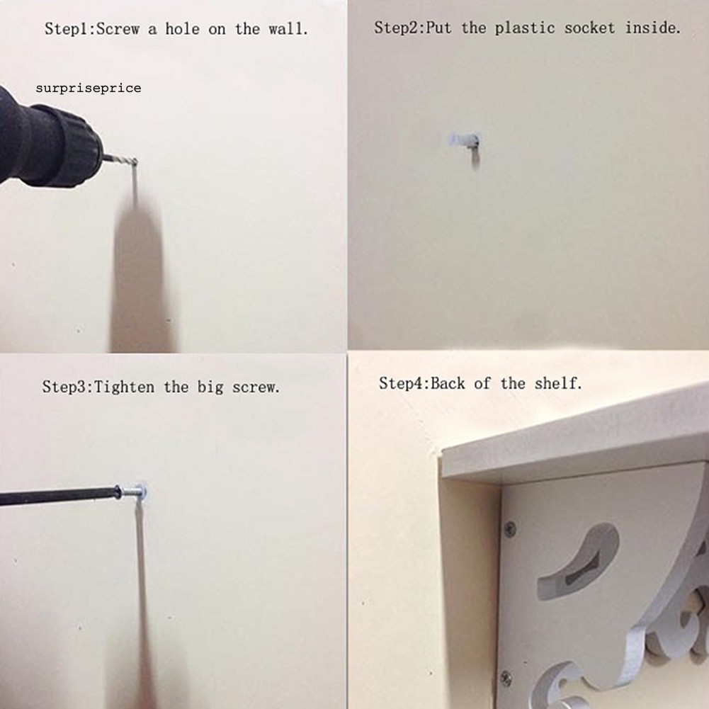 Kệ gỗ điêu khắc dán tường trang trí nội thất độc đáo