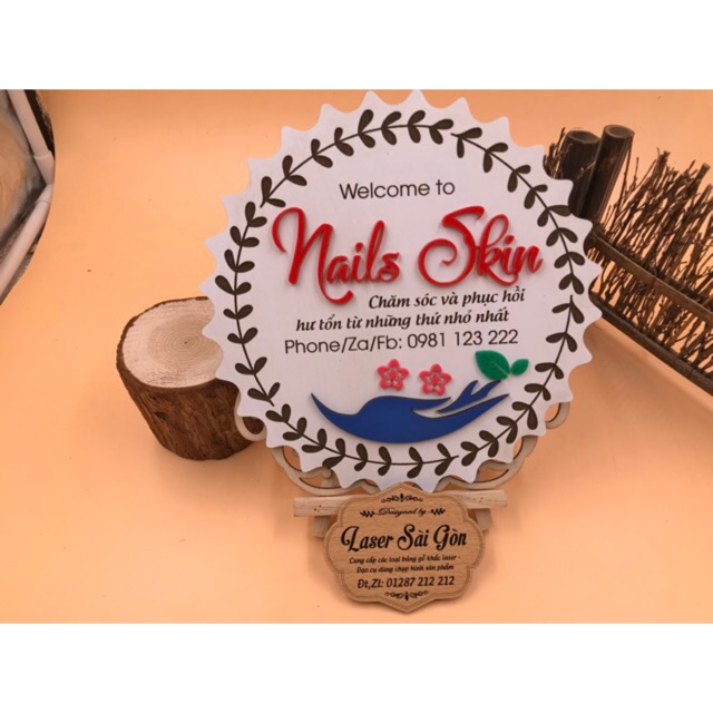 Bảng Gỗ Tên Shop - Đạo Cụ Chụp Ảnh - Checkin Sản Phẩm