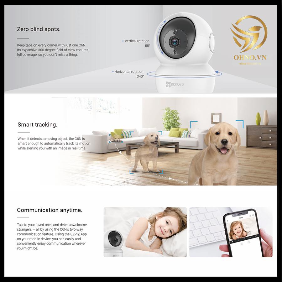 Camera Wifi Giám Sát EZVIZ C6N 1080p Không Dây Camera Báo Động Chống Trộm Trong Nhà – OHNO Việt Nam | BigBuy360 - bigbuy360.vn