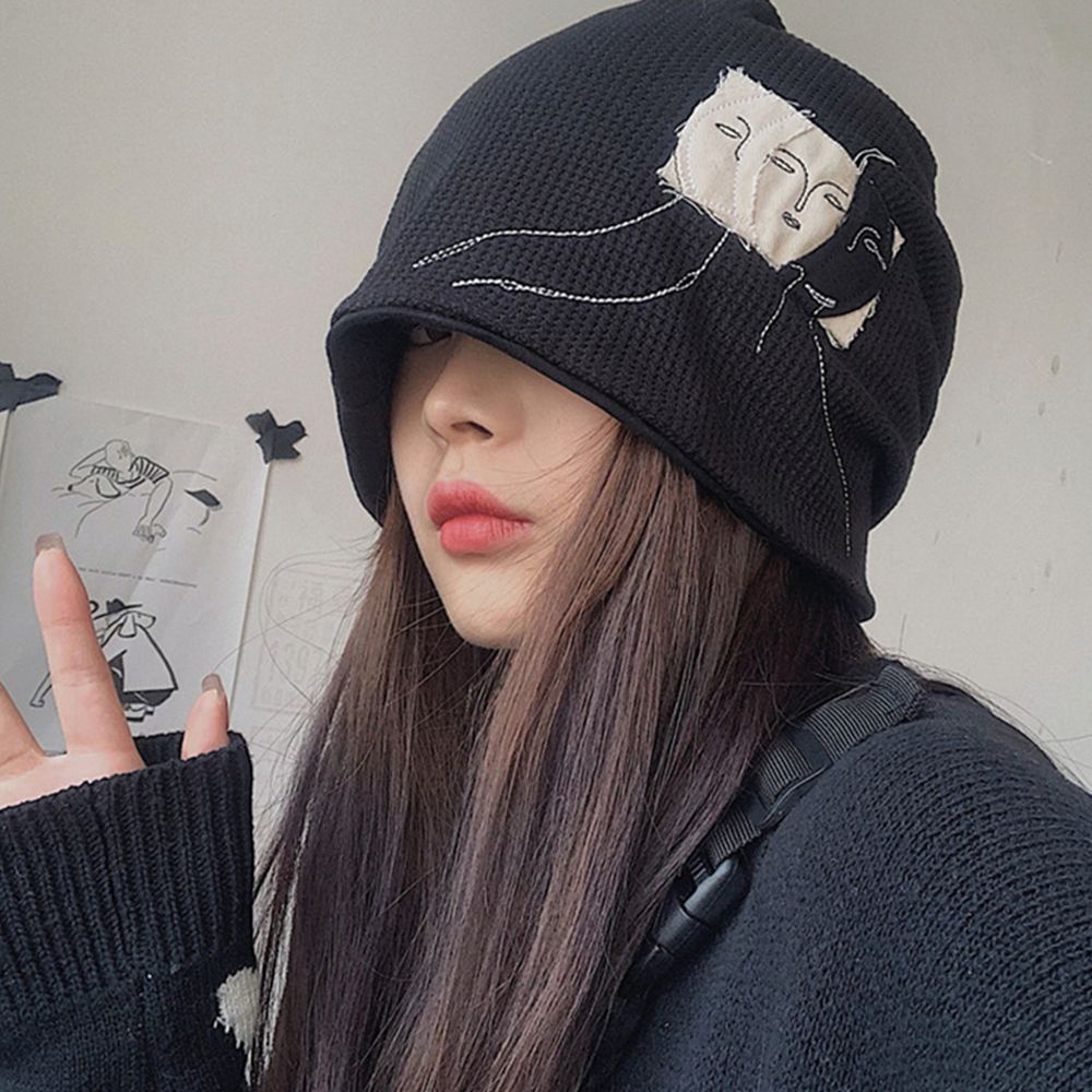 Mũ beanie vải phong cách hip hop Hàn Quốc thời trang cho nữ