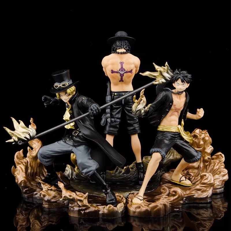 Mô hình One Piece - Mô hình Bộ 3 nhân vật Luffy Ace Sabo bằng PVC cao cấp