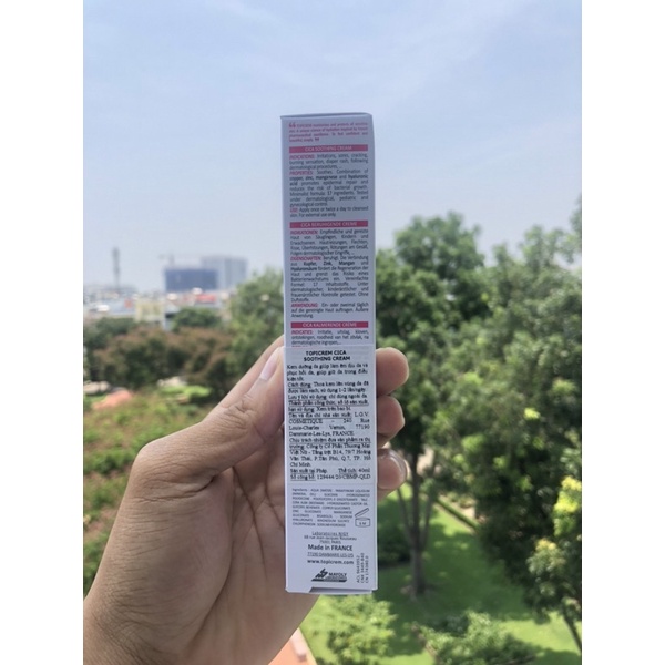 Topicrem Cica Soothing Cream - Kem dưỡng phục hồi da, dưỡng ẩm và làm êm dịu da 40ml