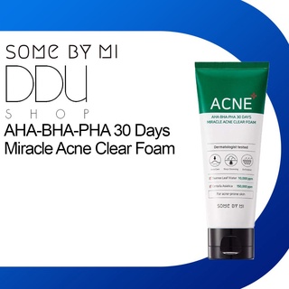 (Hàng thật) Somebymi / AHA.BHA.PHA 30Days Miracle Acne Clear Foam 100ml / Mỹ phẩm, Sữa rửa mặt