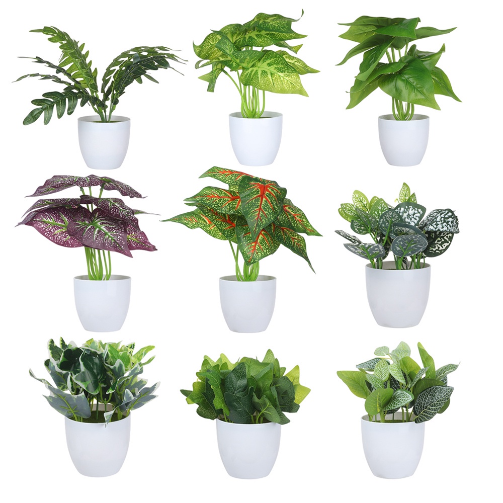 Chậu cây bonsai giả để bàn trang trí nhà cửa/văn phòng/ban công tiện dụng