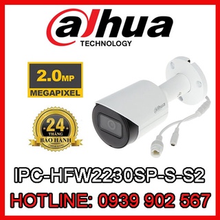 Camera ip hồng ngoại 2.0 megapixel dahua ipc-hfw2230sp-s-s2