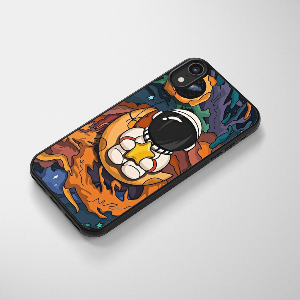 ỐỐp lưng iPhone KINOSHOP Space phi hành gia viền dẻo đen silicon TPU chống ố vàng , chống va đập [ KN27 ]