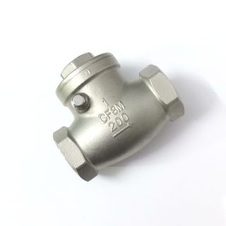 Van 1 Chiều Lá Lật Inox 304, Phi 21 , 27 , 34 , 42 ,49 ,60 (DN15, 20 , 25 , 32 , 40, 50) Nối Ren ( Hàng Xịn 👍 Giá Tốt 😌)