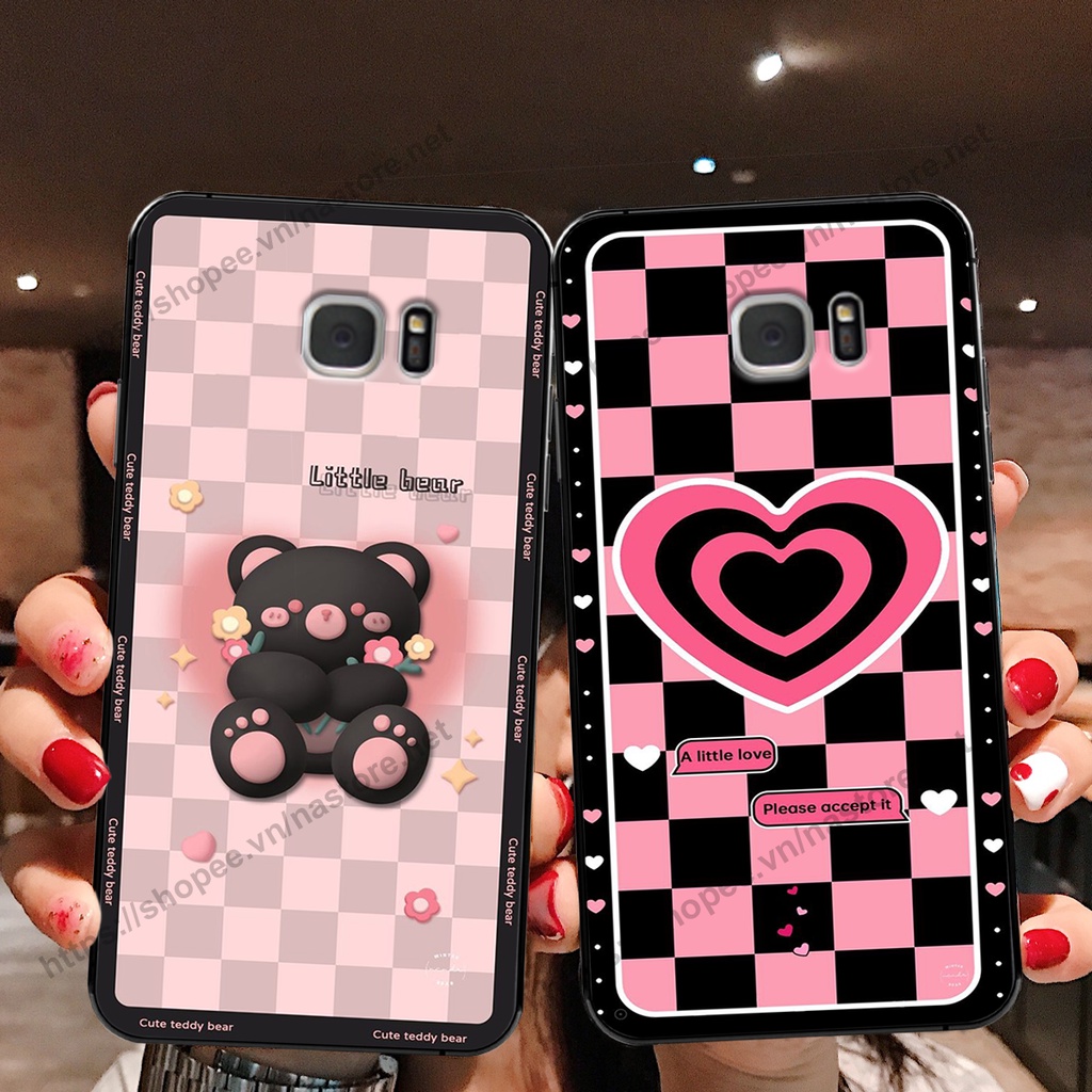 Ốp lưng Samsung S6 / S6 EDGE / S7 / S7 EDGE gấu, đồng hồ dễ thương cute giá rẻ