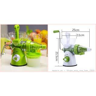 Máy ép hoa quả bằng tay đa năng Manual Juicer | Máy xay bằng tay chất liệu nhựa ABS cao cấp, lưỡi dao inox không gỉ