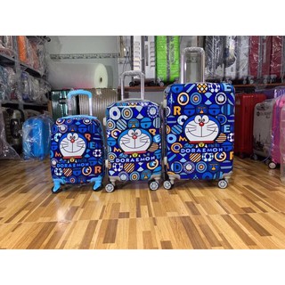 Vali du lịch Gấu 194 Valy kéo hành lý nhựa ABS+PC bền bỉ, size 20inch & 24inch - Doremon