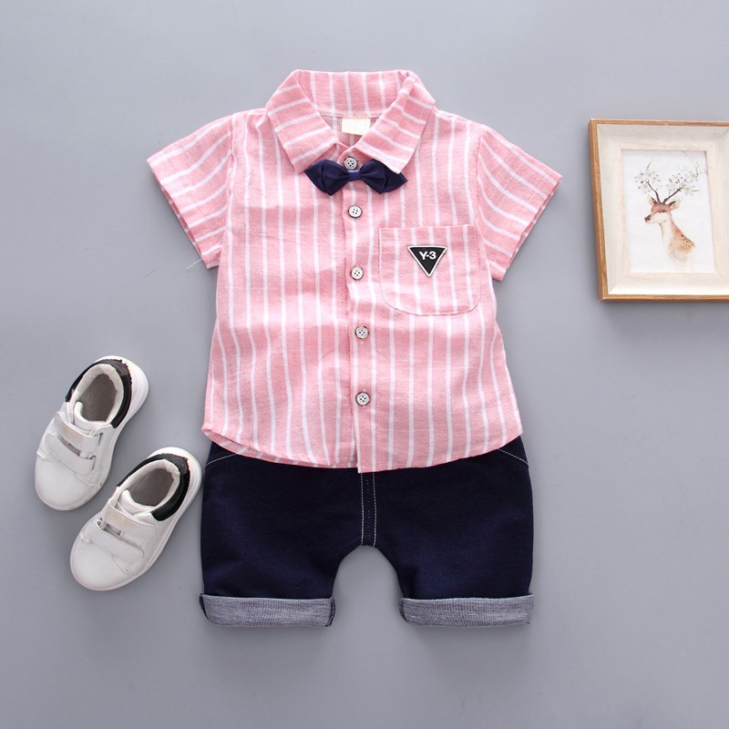 Set Áo Thun Polo &amp;Amp; Quần Short Cho Bé Trai