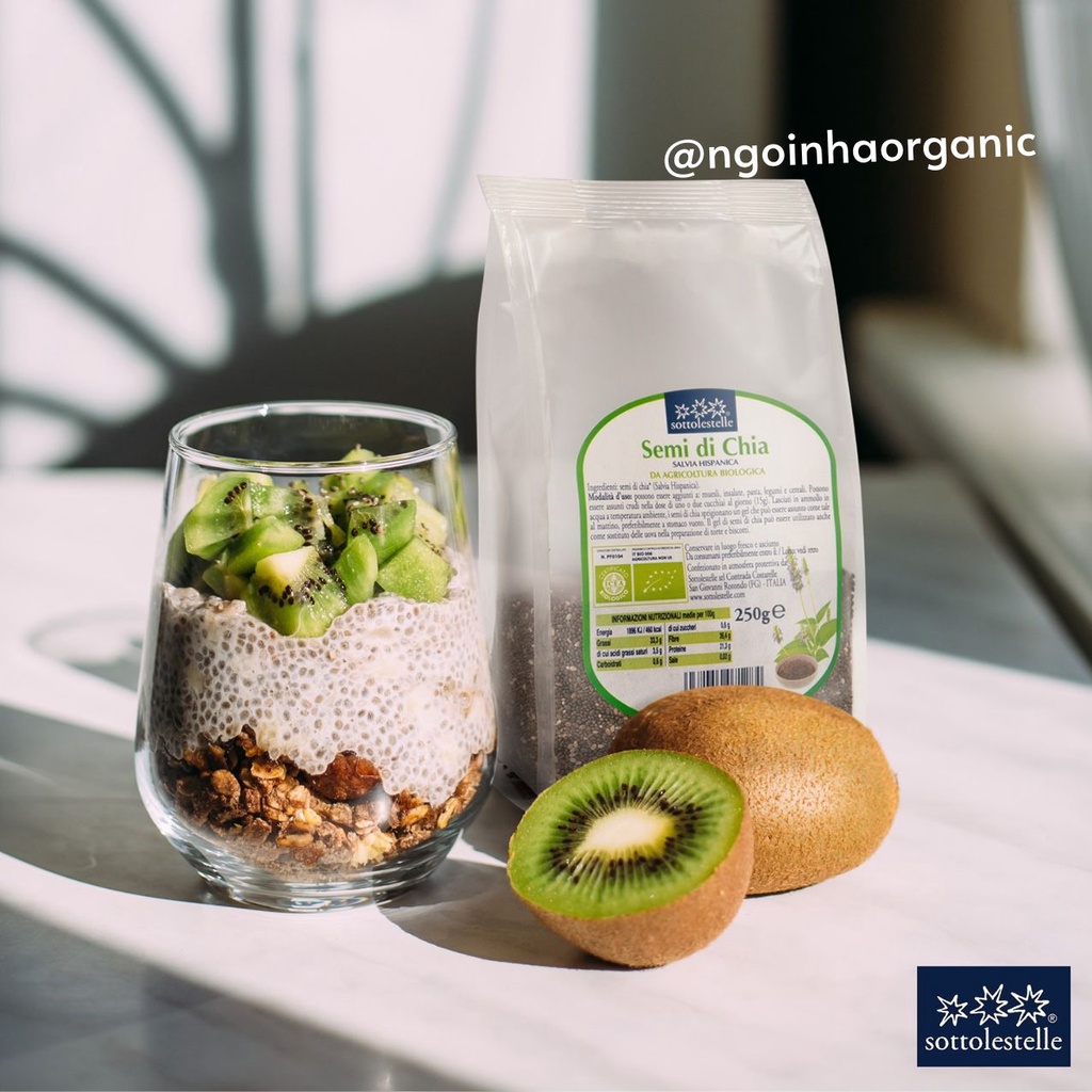 Hạt chia hữu cơ Sottolestelle Organic Chia Seeds
