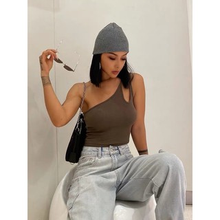 Áo croptop hai dây 1 bên