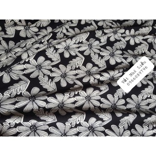 Vải chéo thái họa tiết