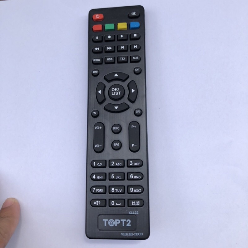 REMOTE ĐIỀU KHIỂN Đầu kỹ thuật số DVB T2 Top T2