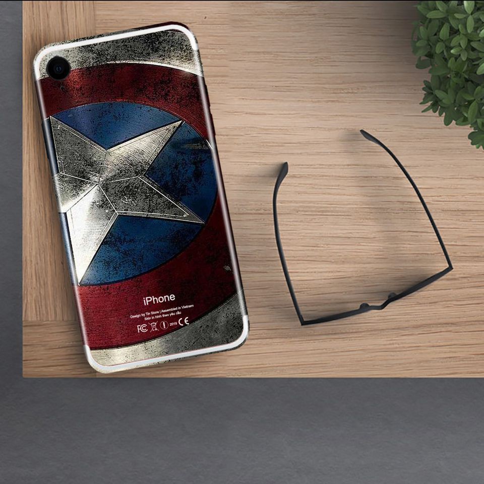 Miếng Dán Skin Điện Thoại ❤️ In Hình Captain Cho Iphone 6/ 7/ 8/ X/ XS/ 11/ 11 Pro Max Và Các Dòng Máy Android