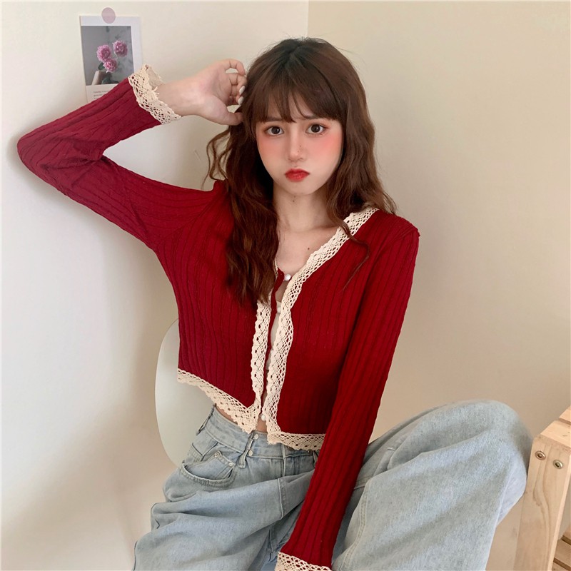 Áo Nữ Tay Dài Cổ Chữ V Thời Trang Quyến Rũ | BigBuy360 - bigbuy360.vn