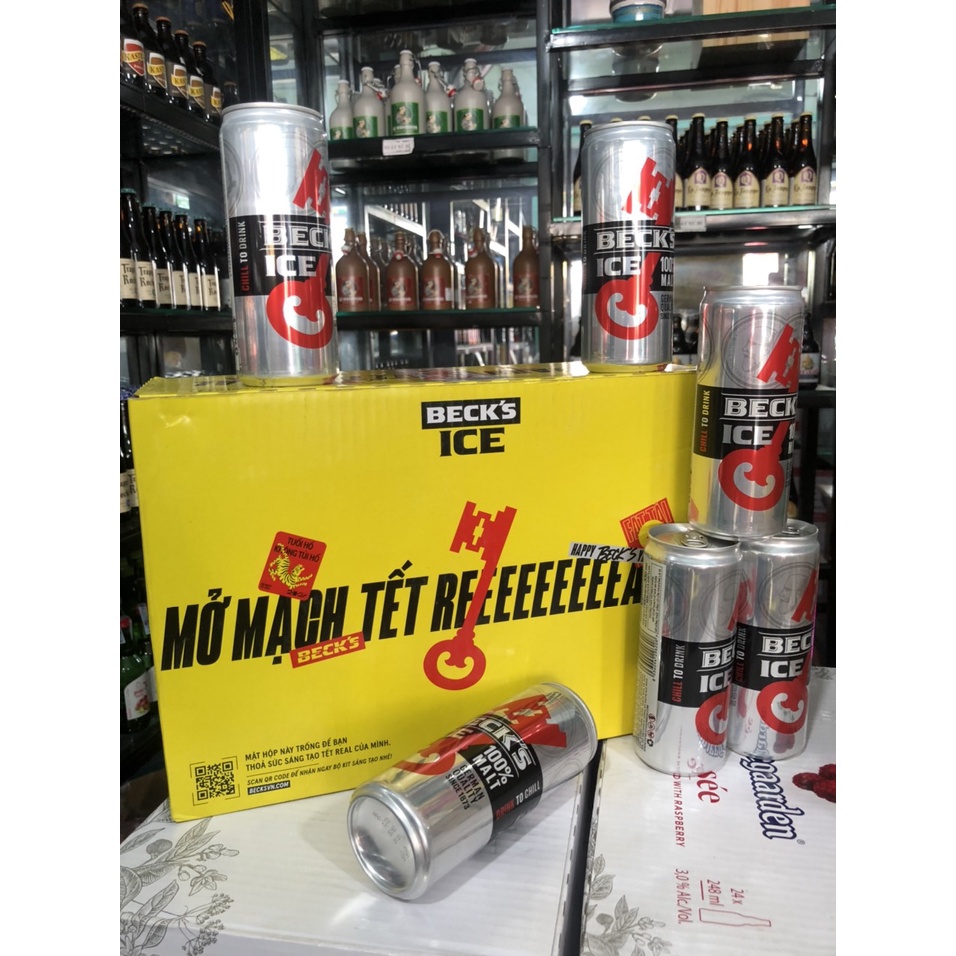 Bia Beck's Ice 330ml - 24 lon-[ Ship Siêu Tốc HCM ]
