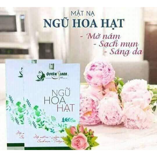 Mạt nạ NGŨ HOA HẠT cao cấp Quyên Lara