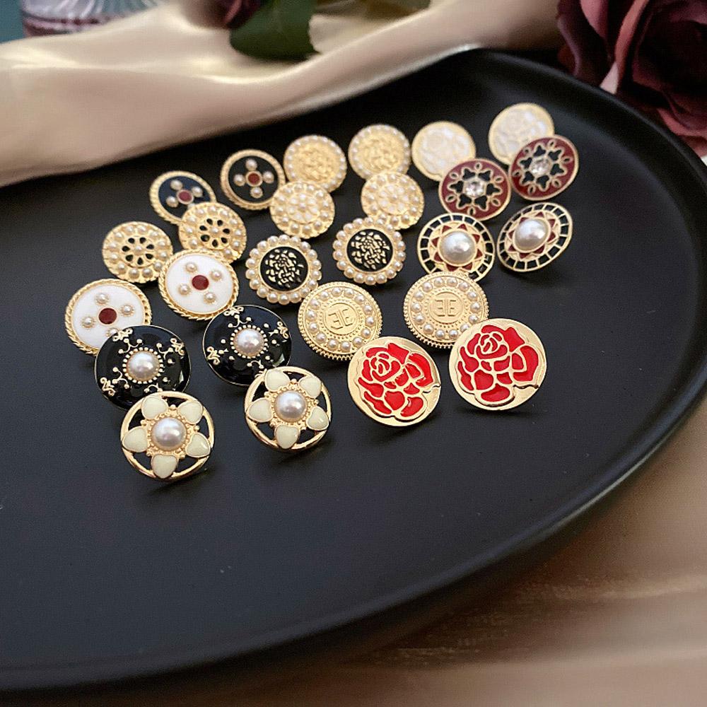 Bông Tai Đính Đá Lấp Lánh Phong Cách Vintage Dành Cho Nữ|Kim S925