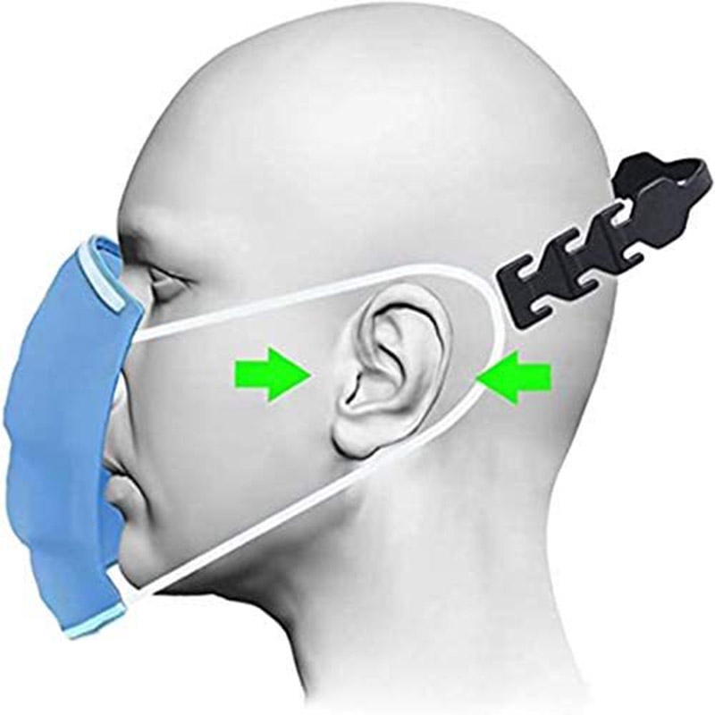 (Hàng Mới Về) Set 5 Móc Cố Định Khẩu Trang Có Thể Điều Chỉnh Tiện Dụng