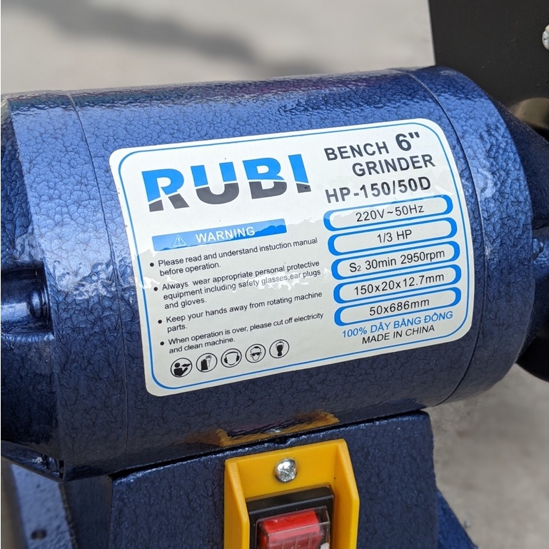 Máy mài đá và nhám băng Rubi dây đồng 100%