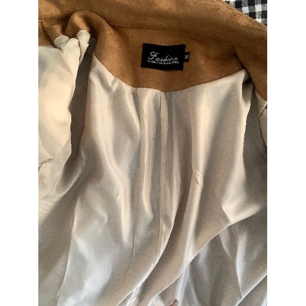 Áo khoác Suede Leather dáng ngắn