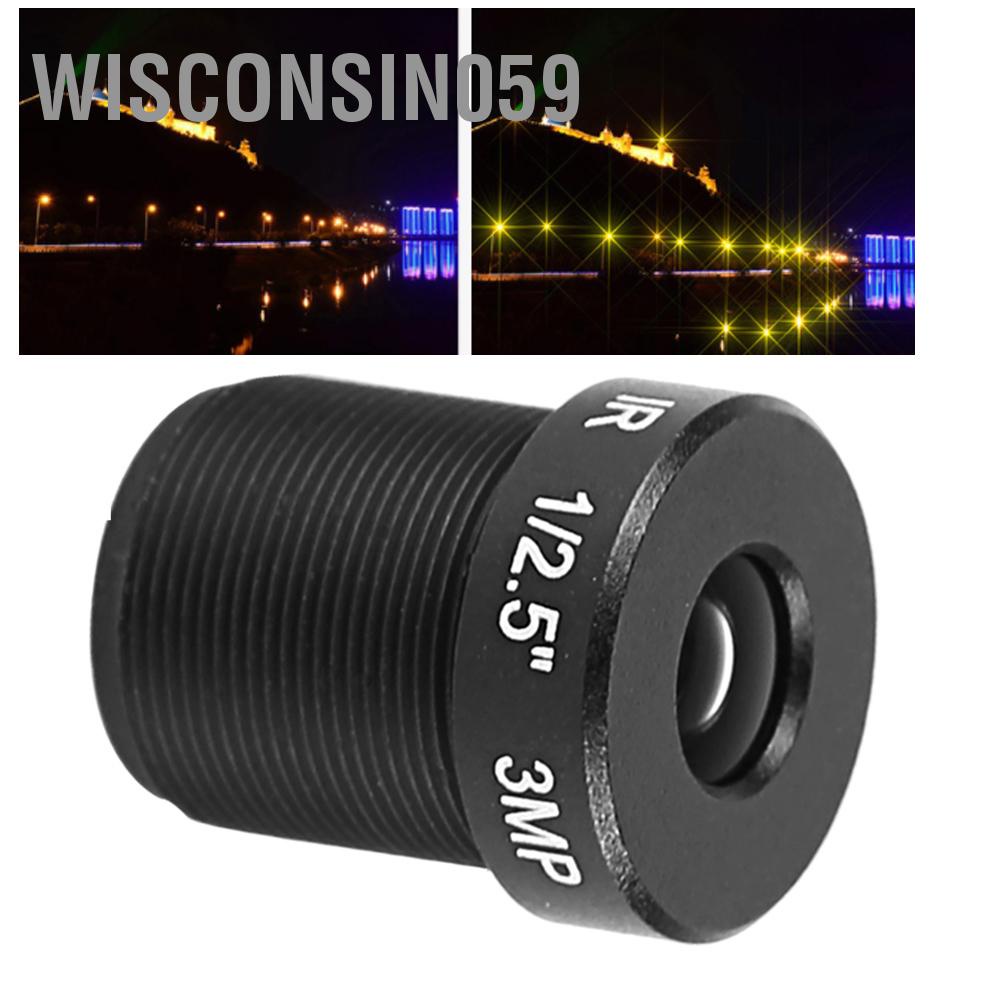 Wisconsin059 3MP 8mm Full Color 0.001Lux Starlight HD Camera Lens for CCTV Security Cam