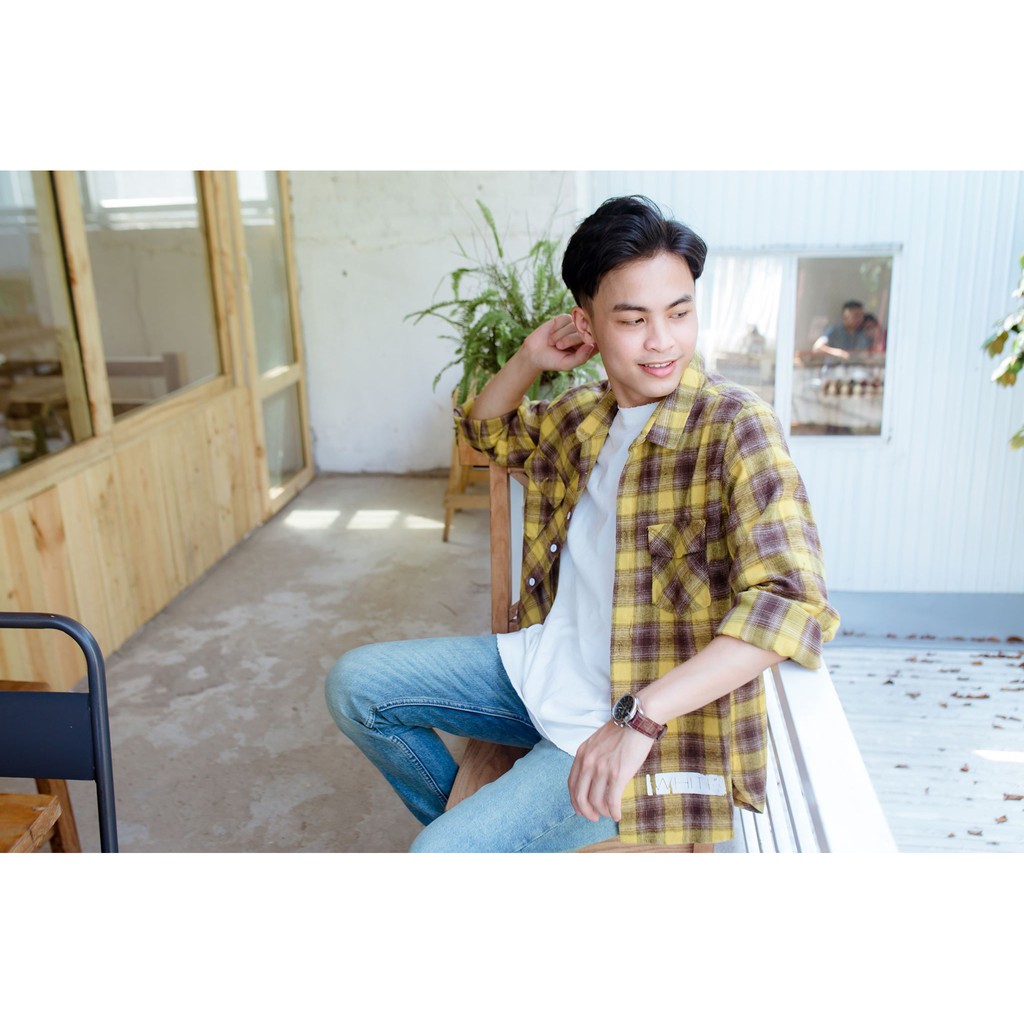 Flannel OFF WHITE (Sơ mi kẻ)