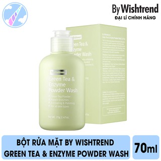 Bột Rửa Mặt By Wishtrend Green Tea & Enzyme Powder Wash 70g