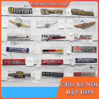 Decal Tem Nhôm Dán Xe Dài Có Nhiều Mẫu