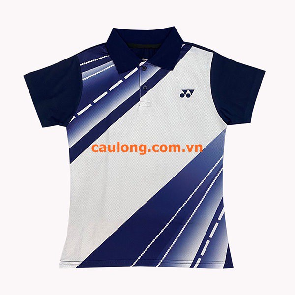 Áo Cầu Lông Nam Nữ Cổ Bâu Yonex 7957 Xanh Đen