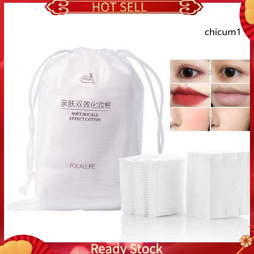 Set 40 Miếng Bông Tẩy Trang Focallure Dùng Một Lần Tiện Dụng