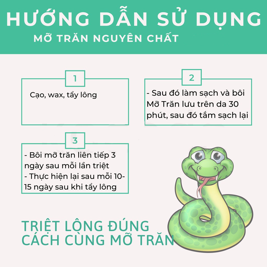 Mỡ Trăn Nguyên Chất Chính Hãng Triệt Lông Vĩnh Viễn - LINGGII