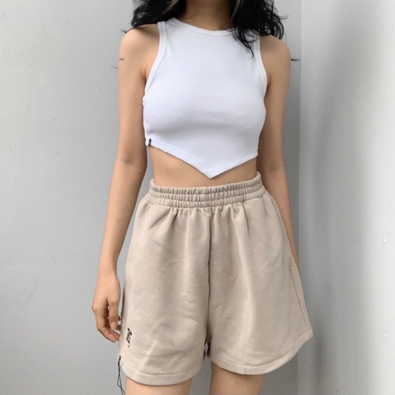 SP001113 Áo Tank Top Reels Trắng- Tiệm Mềm Croptop