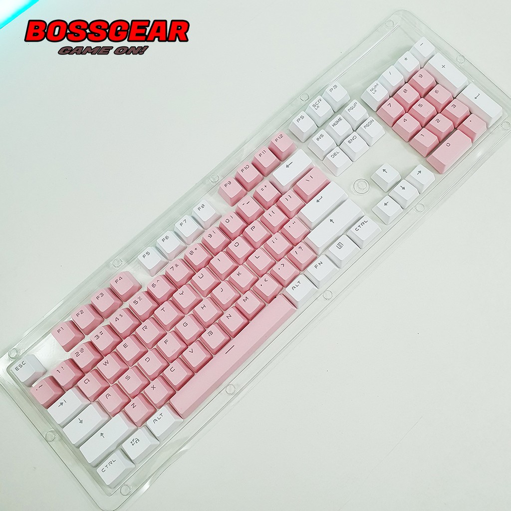 Bộ Keycap PBT 104 Phím Double Shot Xuyên LED ( OEM Profile, Ansi layout )