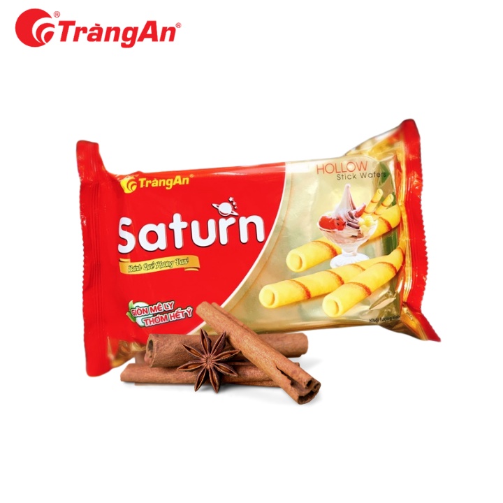 Bánh quế Saturn/An Lộc Phát vị vani 60g, thương hiệu Tràng An,nhỏ gọn, thích hợp bày lễ