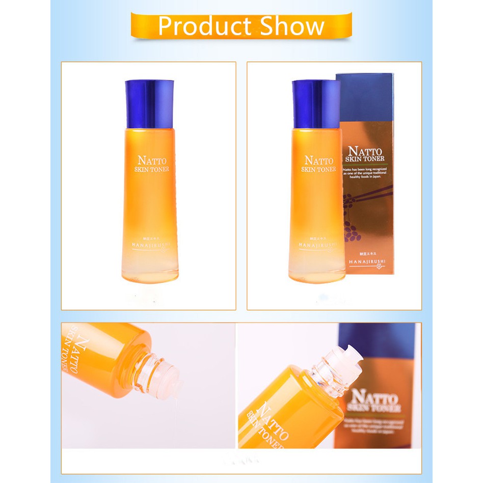 Toner HANAJIRUSHI tinh chất natton Nhật Bản chống lão hóa dưỡng ẩm làm mờ thâm 150ml