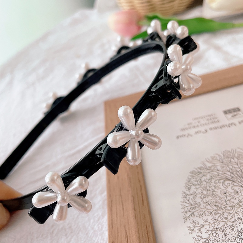 Băng Đô Cài Tóc Đính Ngọc Trai Thời Trang Dành Cho Nữ