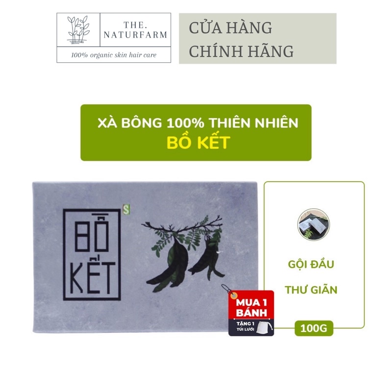 Xà bông bồ kết sinh dược 100% hữu cơ