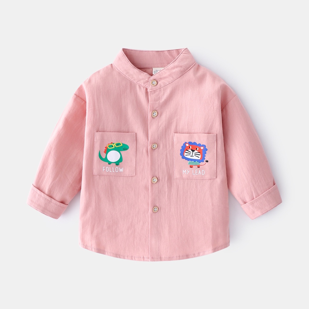 Áo sơ mi SOFFNY cổ bẻ chất liệu cotton thời trang cho trẻ em