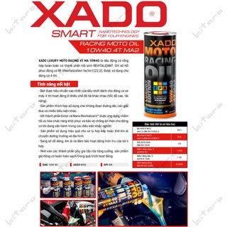 Nhớt Xado Racing 10W40 API SN JASO MA2