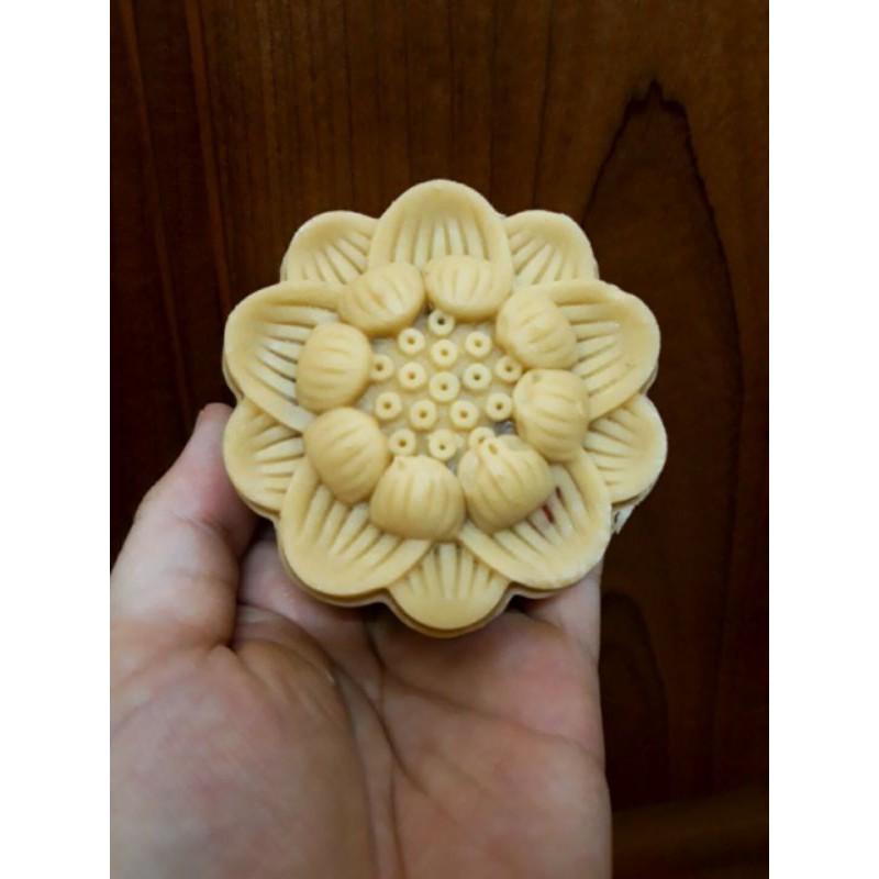 Khuôn trung thu lò xo 2020 Tháp sen 150g 2 mặt 1 nhấn