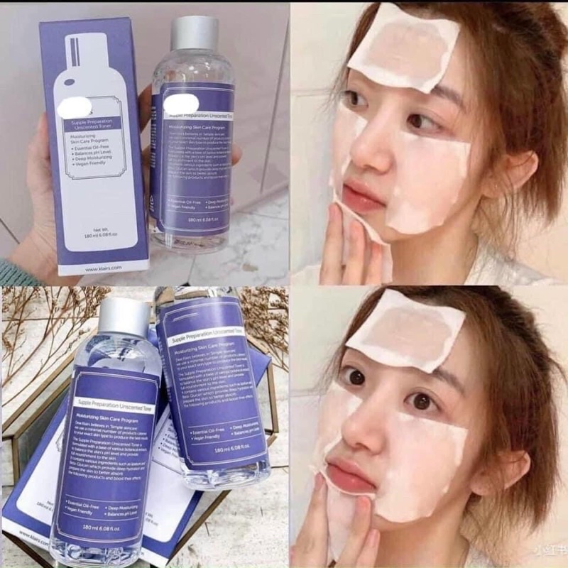 Nước hoa hồng Klairs Supple Preparation Toner không mùi + có mùi 180ml