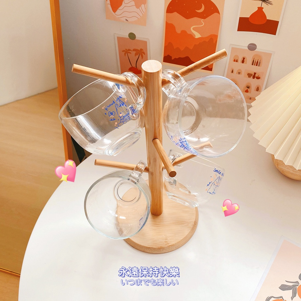 Cốc Thủy Tinh Trong Suốt Có Tay Cầm Dung Tích 500ml